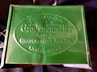 Rare Antique Poultrymen’s Gradencandler Egg Candler Scale Combo Bulb 6