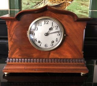 Antique Mahogany Quality English Mantel Clock