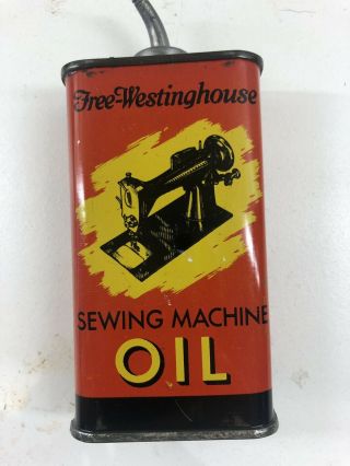 Antique Westinghouse Sewing Machine Oil Canister Vintage