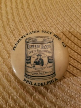 Vintage Advertising Celluloid Tape Measure,  Pennsylvania Salt Mfg.  Co.