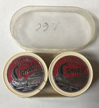 Vintage Two Spools Of Skirr Bait Casting Fishing Line Horrocks - Ibbotson Co.