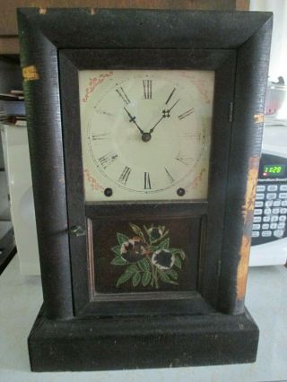 Antique Ansonia 8 Day 30 Hour Shelf Mantel Clock 1800 