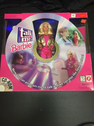 Vintage 1997 Talk With Me With Cd And Barbie Doll