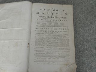 FOXES BOOK OF MARTYRS - RARE ANTIQUE BOOK - BY REV HENRY SOUTHWELL 2