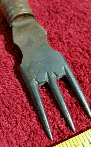 Leather tool A.  CRAWFORD - NEWARK NJ antique saddle makers punch tool primitive 4