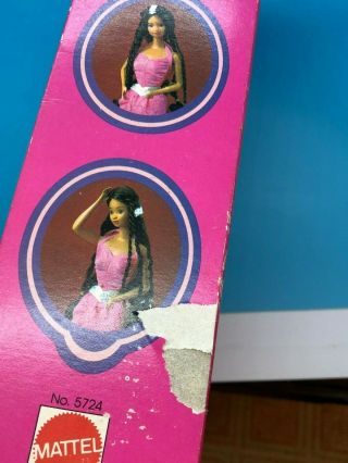 1982 Hispanic Twirly Curls Barbie doll Superstar 80 ' s Vintage Spanish box NRFB 6