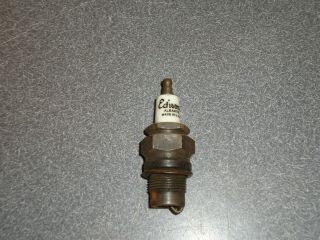 Antique Vintage Edison S - 2 Spark Plug 7/8 " Thread 1920 