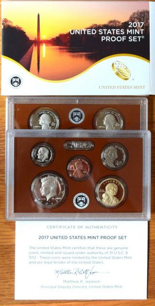 2017 S Proof Set Collectible Us World Money Antique Birthday Gift Idea D