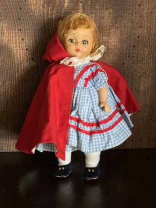 Madame Alexander Little Red Riding Hood Doll 8 " No.  782 Vintage No Box No Bask
