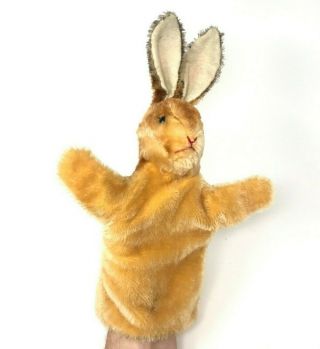 Vintage Steiff Orange Rabbit Hand Puppet