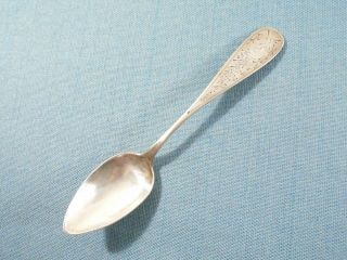 Antique Silver " 800 " Serving Spoon (1892) At 1.  14 Oz.