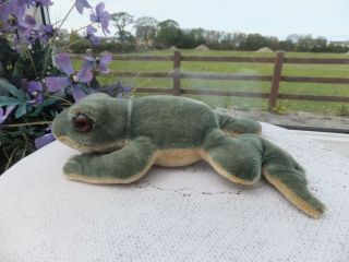 Vintage Mohair German STEIFF TOY FROGGY FROG Toad id 2322,  00 Ugly Prince Doll 2