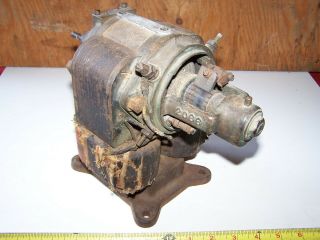 Old Antique Brass Bi Polar Electric Motor Generator Hit Miss Gas Engine Steam