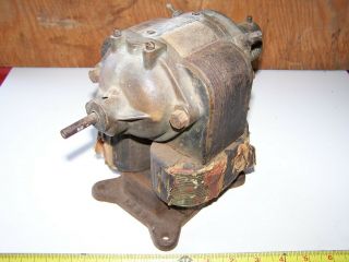 Old Antique Brass Bi Polar Electric Motor Generator Hit Miss Gas Engine Steam 3