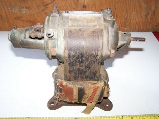 Old Antique Brass Bi Polar Electric Motor Generator Hit Miss Gas Engine Steam 6