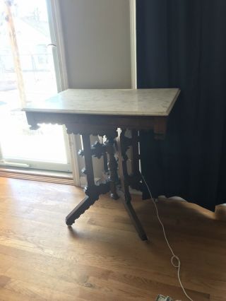 Antique Marble Top With Casters