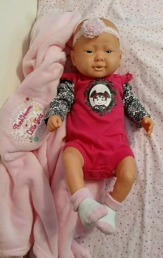 Vintage 1986 Just For Kids Anatomically Correct Doll Girl Blue Eyes