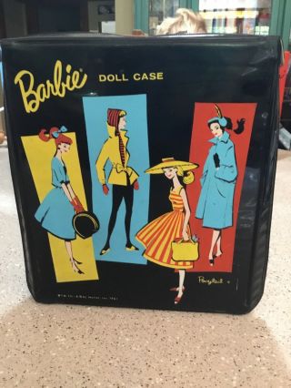 1958 Vintage Platinum Blonde Swirl Ponytail Barbie in 1961 Ponytail Barbie Case 7