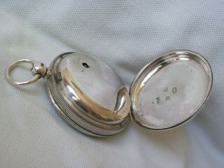 A GENTS ANTIQUE STERLING SILVER OPEN FACE POCKET WATCH By THOMAS FATTORINI & KEY 6