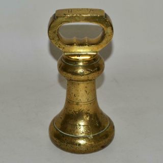 Antique Brass 7lb Bell Weight for Shop Scales - Example 3