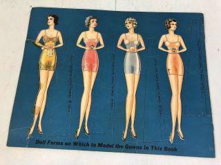 Vtg paper dolls Dresses Worn by the First Ladies of the White House uncut 2