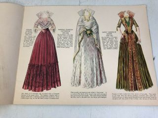 Vtg paper dolls Dresses Worn by the First Ladies of the White House uncut 4