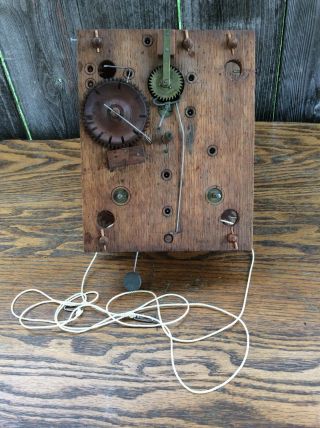 Antique American Wooden Shelf Clock Movement,  Parts / Repairs