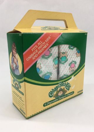 Vintage (1984) Coleco Brand Cabbage Patch Kid Or Preemie Diapers
