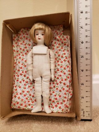 Antique Bisque 7” Doll closed mouth 2