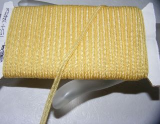 Vintage Millinery Straw Braid For Doll Hats 15 Yards Yellow