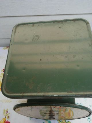 Vintage Antique Green HANSON Utility Scale Model 2060 60lb Kitchen 3