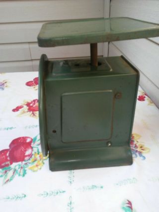 Vintage Antique Green HANSON Utility Scale Model 2060 60lb Kitchen 4