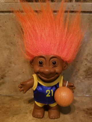 Vintage Russ Troll Doll 5 " - Basketball Player