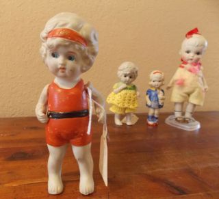 Vintage Pocelain Dolls Made in Japan circa 1930s (5/26) 5