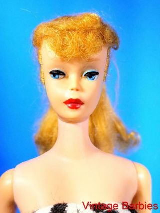 Blond Ponytail Barbie Doll 850 ? W/oss Htf - Vintage 1960 