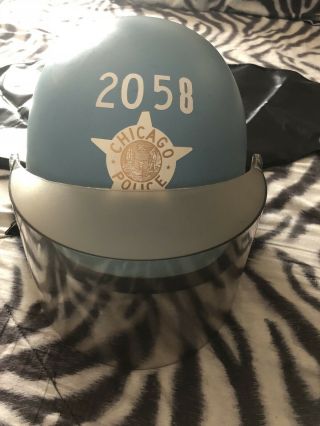 vintage Chicago Police Riot Gear Late 1960’S Helmet & Gas Mask & Cap  8