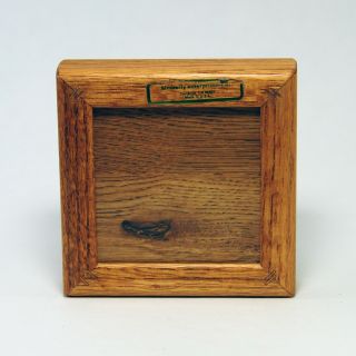 Vintage Oak Trinket / Jewelry Box with Charles E Murphy Wild Ducks Tile 5