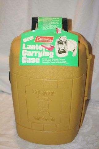 Vintage Coleman 9/82 Nos Gold Clam Shell Lantern Case Only