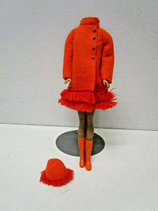 Vintage Barbie Mod Era Fiery Felt Outfit 1789