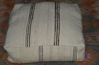 Antique Ottomans Pouf Old Handmade Ottomans Pouffe Wool Pouf Rug Pillow Berber