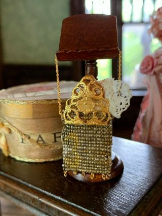 Artisan Miniature Dollhouse Susan Harmon Victorian Micro Beaded Ladies Purse