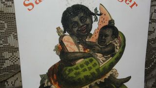 VINTAGE BLACK AMERICANA MEMORABILIA ART POSTER PRINT SANFORD ' S GINGER 5