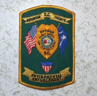 Retired Anderson County South Carolina Environmental Enforcement Police Patch