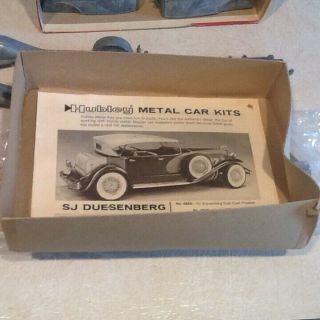 VINTAGE HUBLEY FORD MODEL A COUPE UNASSEMBLED METAL KIT BOXED,  FOUND IN ESTATE 4