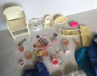 Vintage BARBIE 1998 Family House Playset Accessories Only For Twist & Spin Set 2