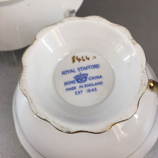 Royal Stafford Soft Blue Periwinkle Vintage Bone China Teacup Saucer England 8