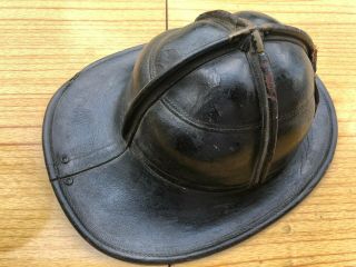 Cairns Brother Leather Fire Helmet War Baby Early Style Fireman 4 Garfield 11