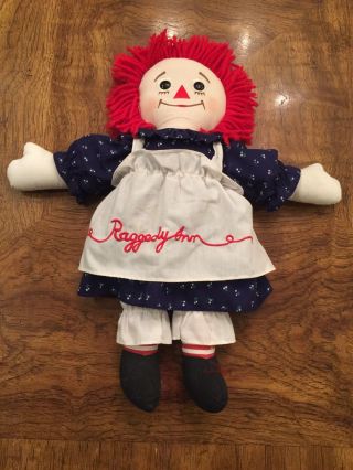 Applause Raggedy Ann Vintage 17 " Fabric Plush Doll Toy Johnny Gruelle