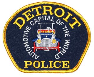 Detroit Michigan Mi Sheriff Police Patch Automotive Capital Vintage Car