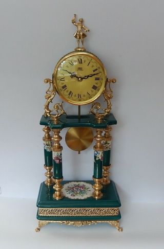 Italian Ceramic Portico Clock Fully 3000